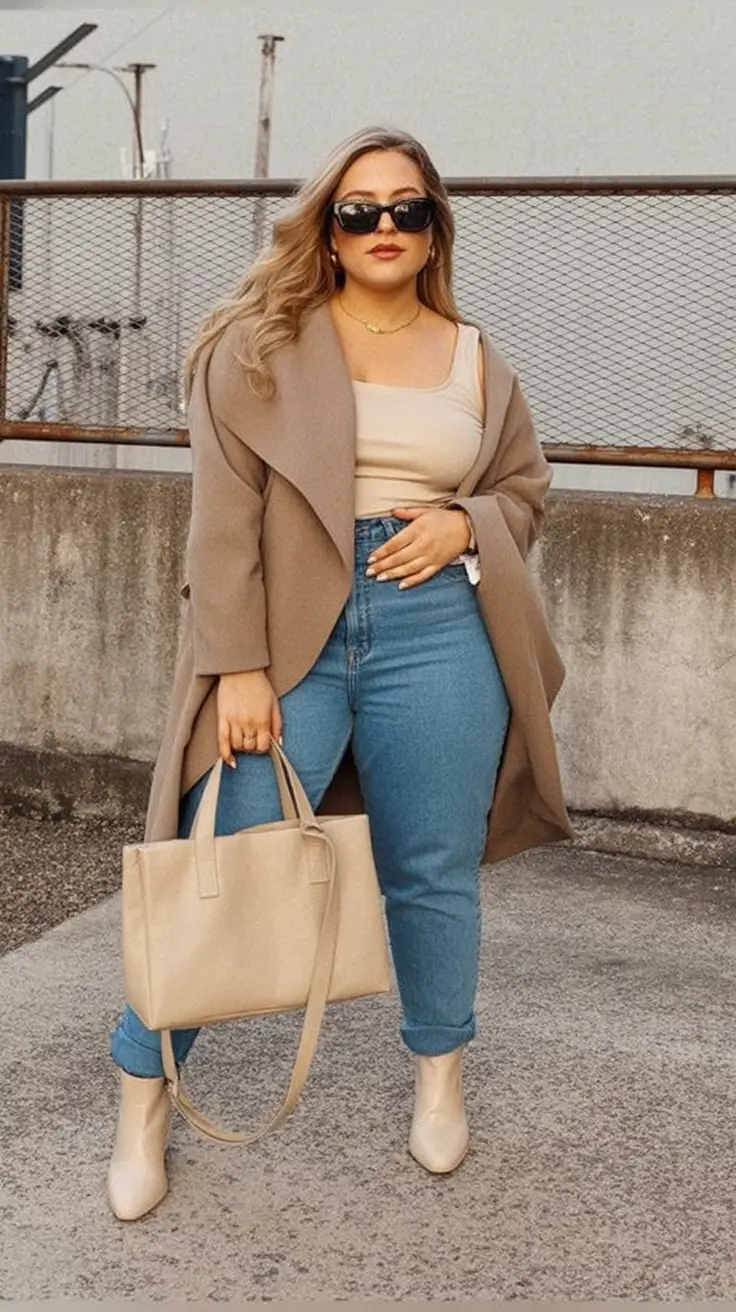 fall plus size outfits Neutral Chic for the Everyday Muse