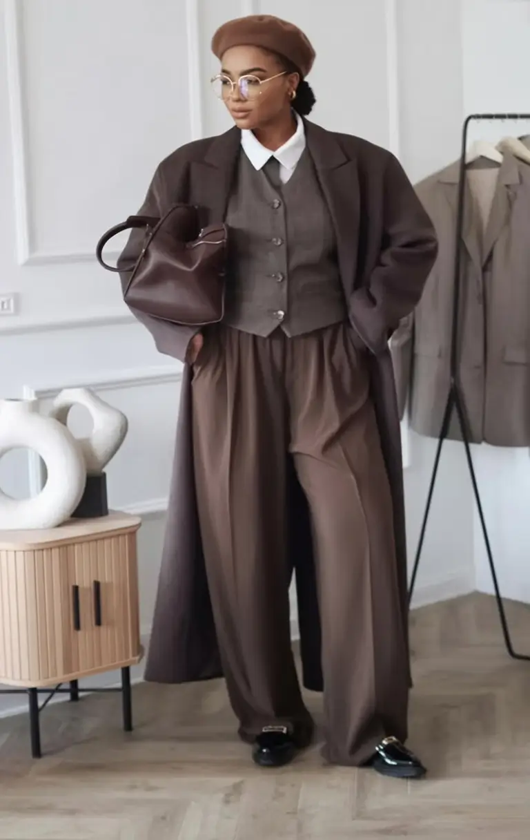fall plus size outfits Parisian Autumn Uniform