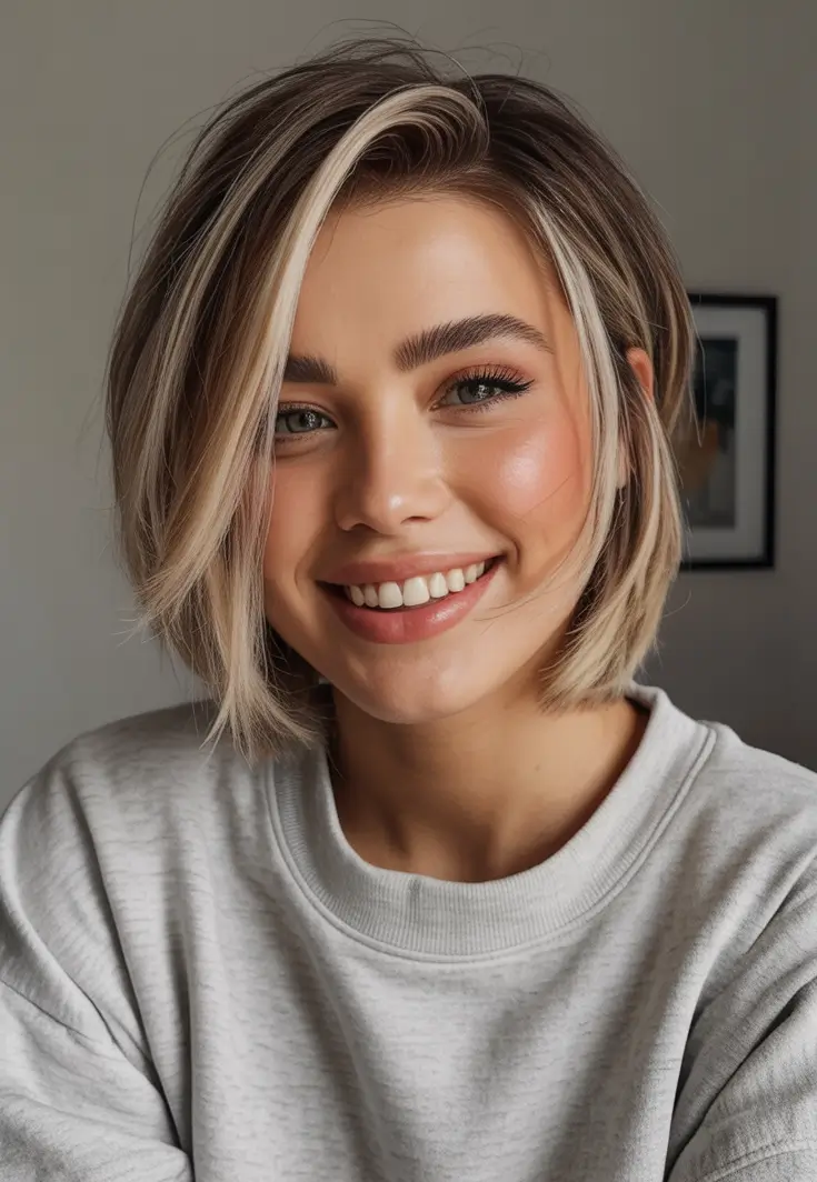2025 Bob Hairstyles That Scream Fall Style Classic Blonde Bob with Face-Framing Layers