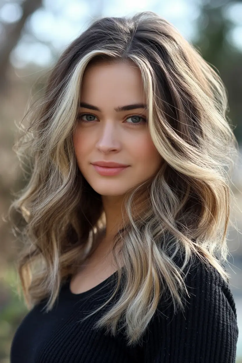 Balayage Hair Color Inspiration for Fall 2025 Bright Dimensional Blonde with a Shadow Root