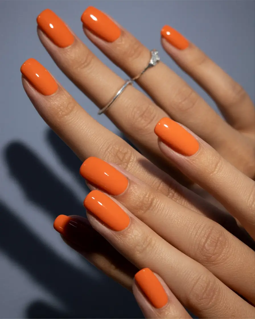 Fall Vibes: Best Nail Colors for September 2025 Pure Tangerine Energy