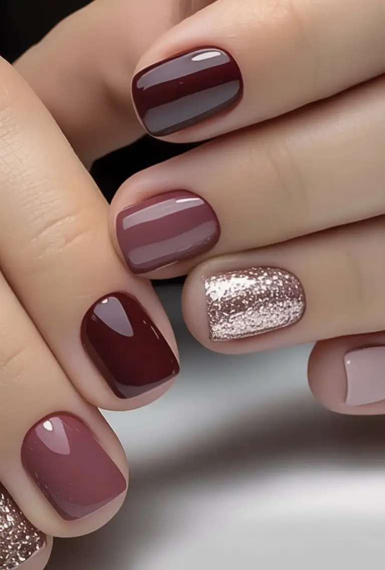 Fall Vibes: Best Nail Colors for September 2025 Wine Tones & Glitter Luxe
