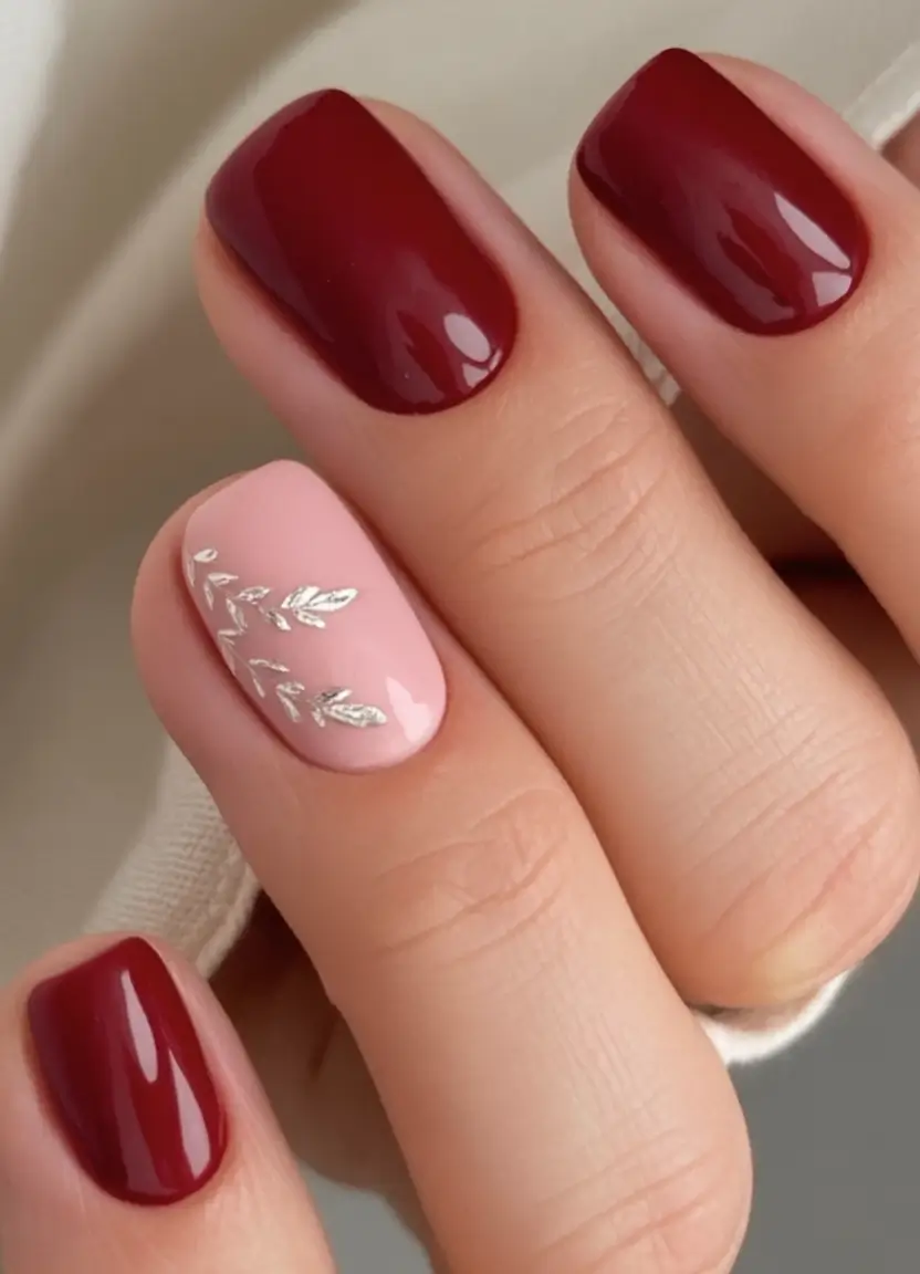 Fall Vibes: Best Nail Colors for September 2025 Burgundy & Blush Whispers