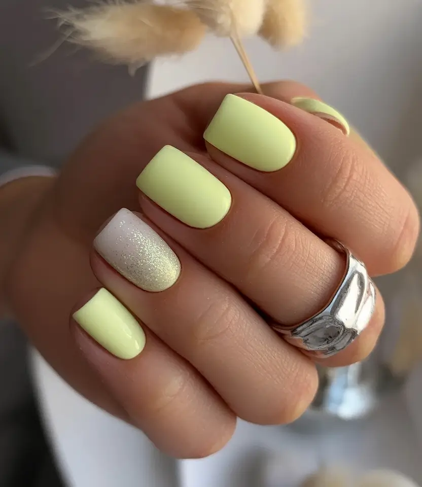 Fall Vibes: Best Nail Colors for September 2025 Frosted Lime Glow