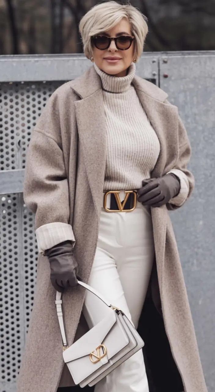 2025 casual fall fashion outfits for women 50+ Neutrals with Designer Depth