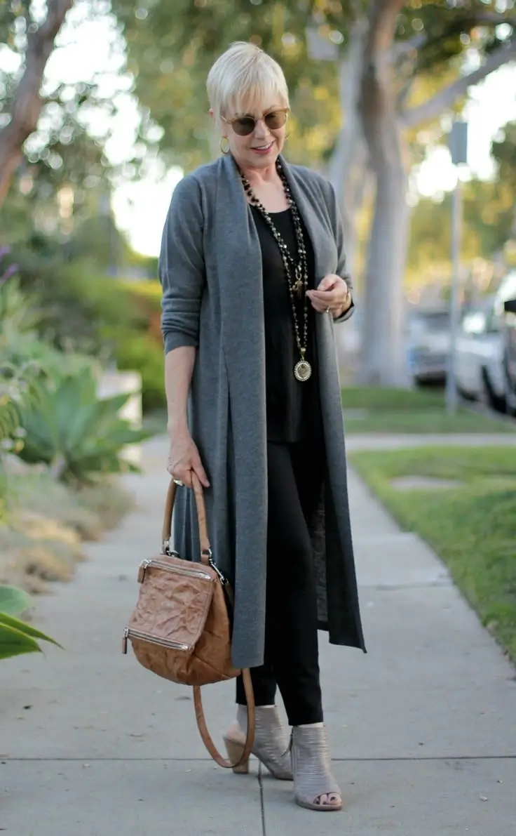 2025 casual fall fashion outfits for women 50+ Shades of Gray and Quiet Ease
