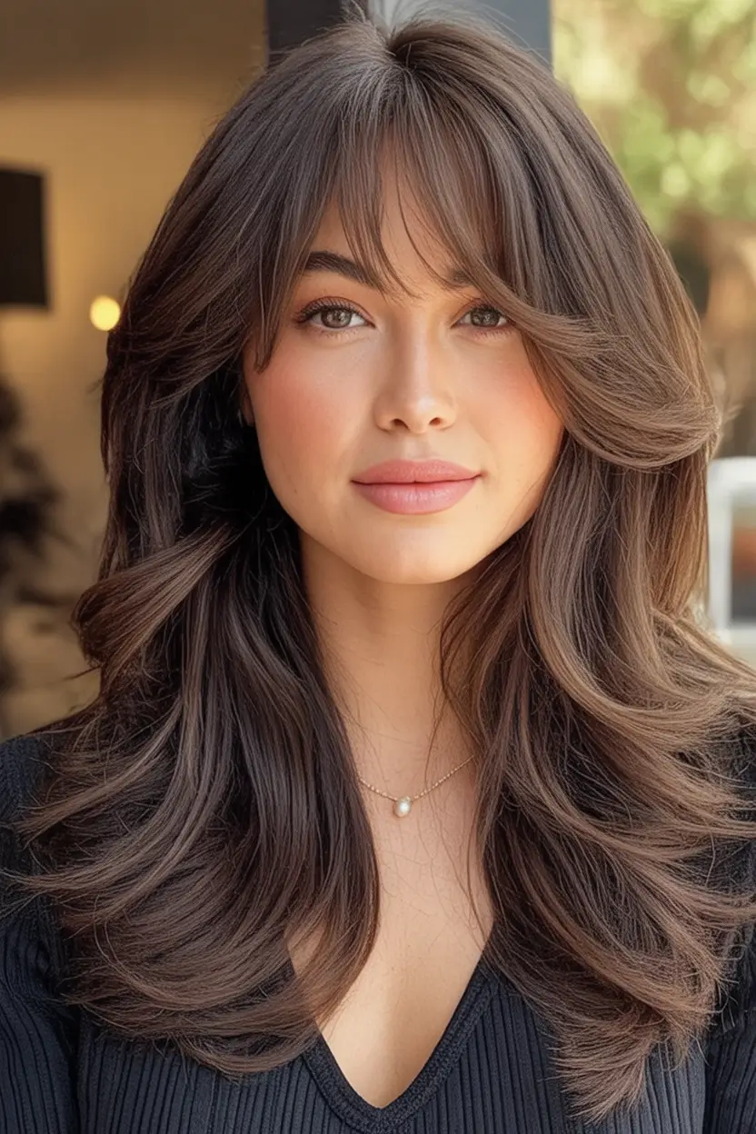 Chic and Easy Haircuts for Fall 2025 Big 90s Curtain Layers