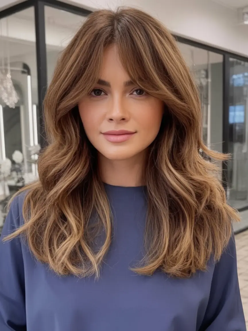 Chic and Easy Haircuts for Fall 2025 Feathered Curtain Layers for a Soft Natural Flow