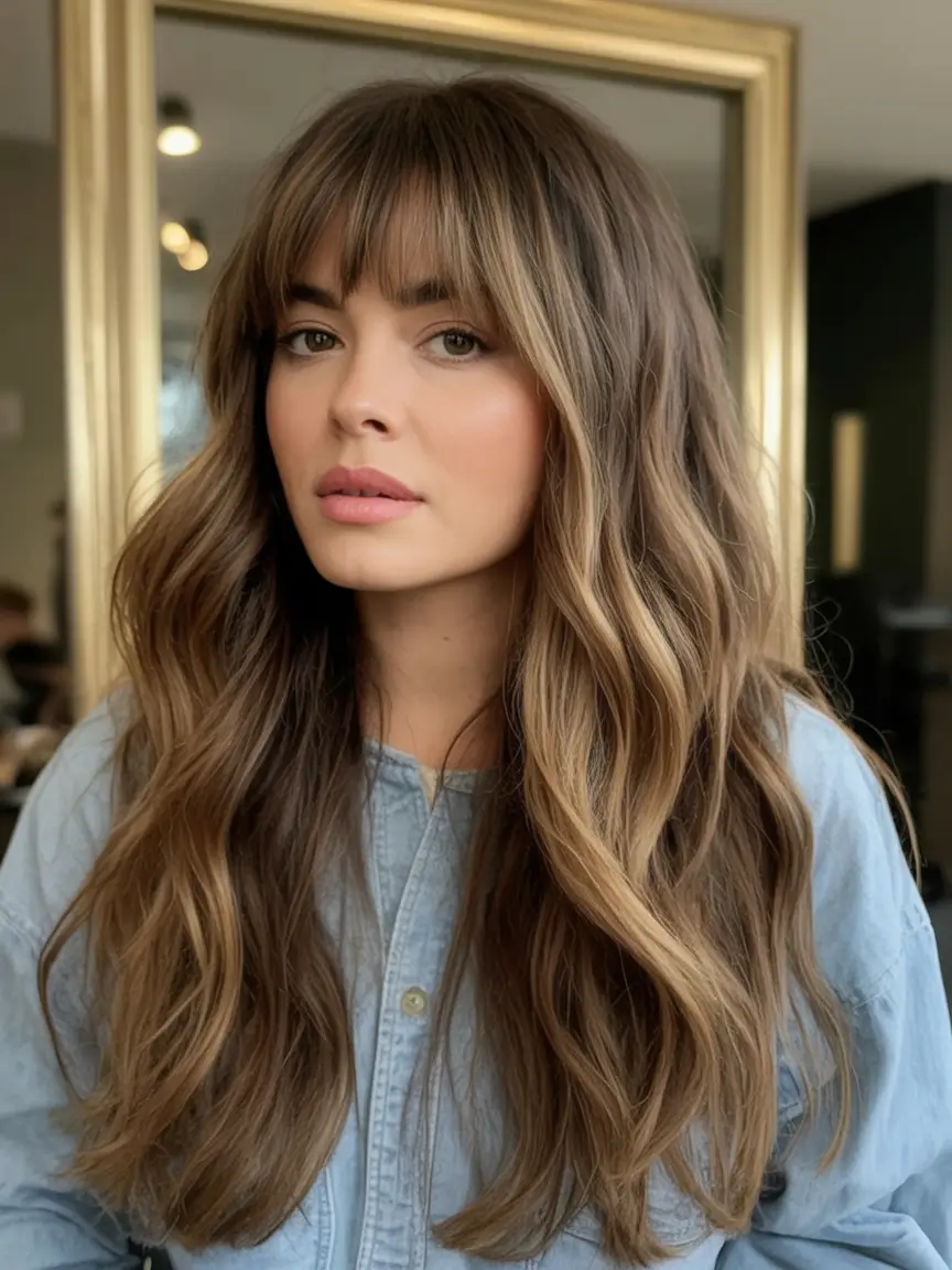 Chic and Easy Haircuts for Fall 2025 Blunt Fringe with Soft Waves