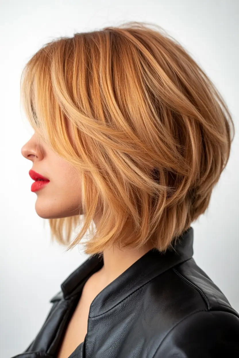 Chic and Easy Haircuts for Fall 2025 Layered Lob With Bangs