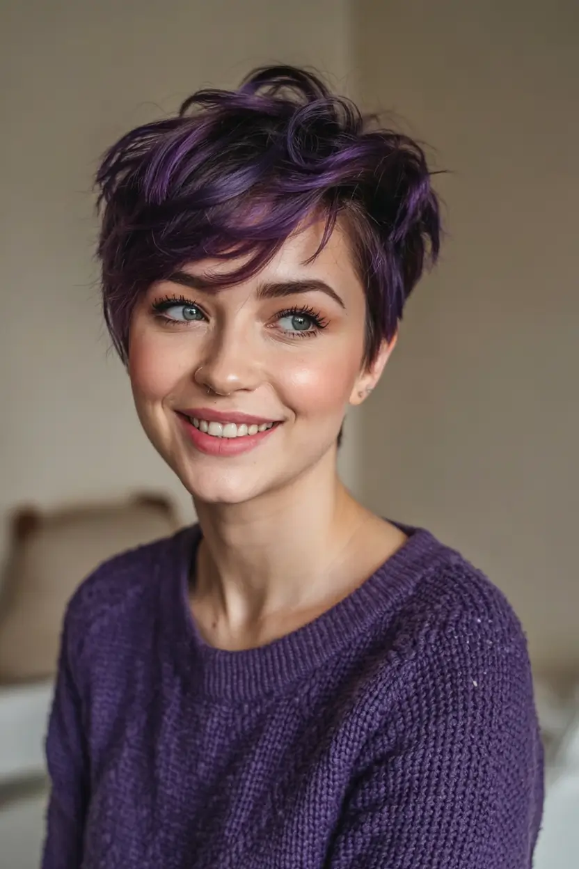 Chic and Easy Short Haircuts for Fall 2025 Purple Rebel Pixie