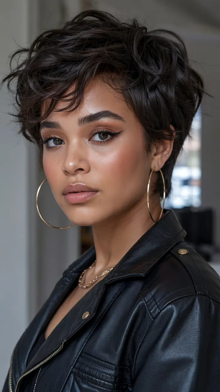 Chic and Easy Short Haircuts for Fall 2025 Layered Pixie with Air-Dried Waves