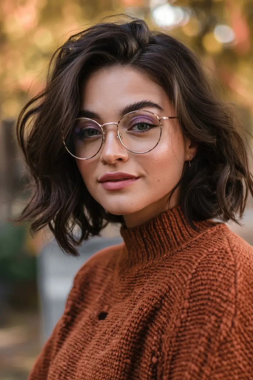 Chic and Easy Short Haircuts for Fall 2025 Textured Bob with Autumn Ease