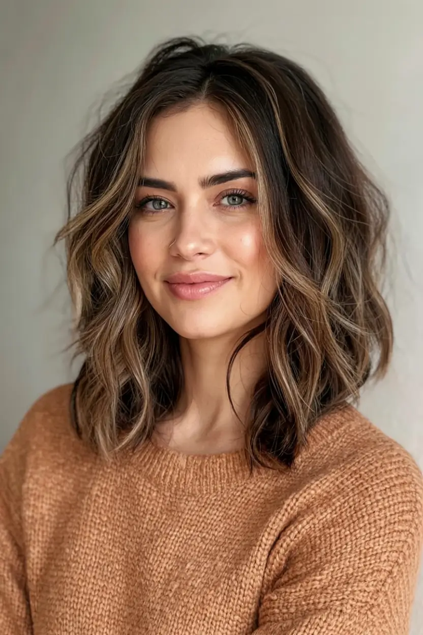 Chic and Easy Short Haircuts for Fall 2025 Caramel Waves With Airy Volume