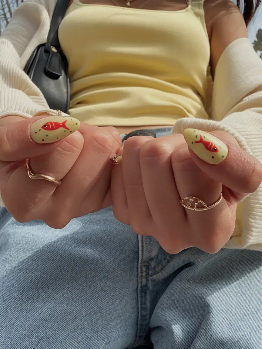 Cute Butter Yellow Nail Ideas to Try This Season Quirky Fish Pop