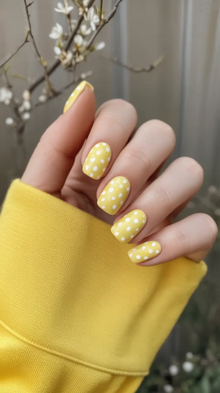 Cute Butter Yellow Nail Ideas to Try This Season Golden Hour Marble