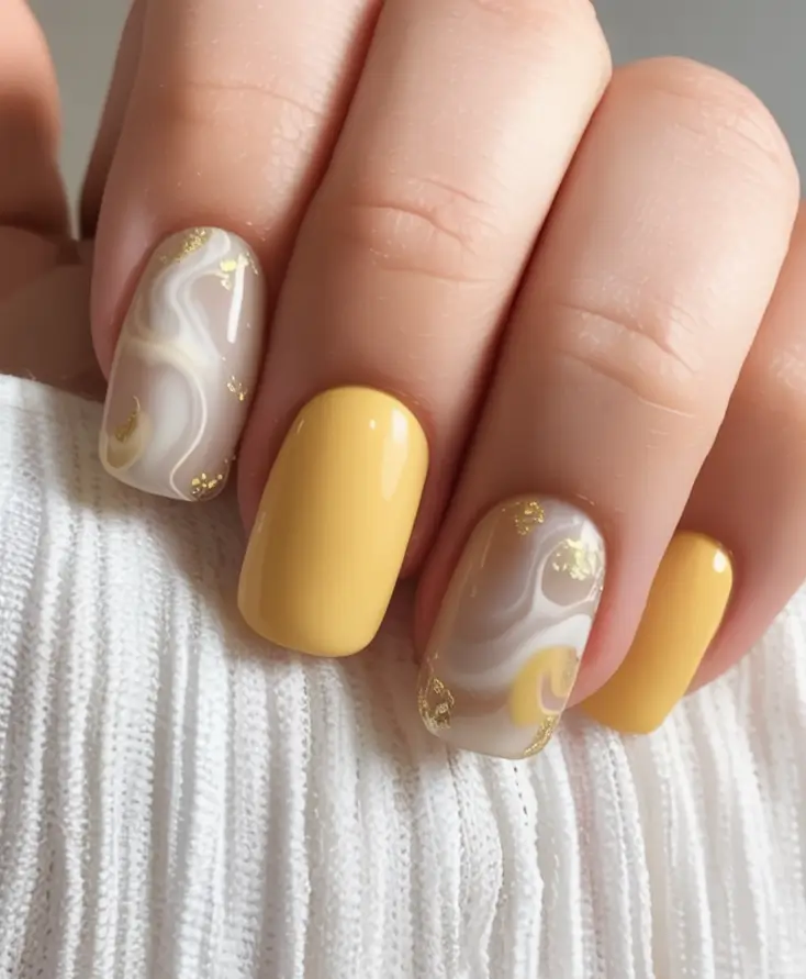 Cute Butter Yellow Nail Ideas to Try This Season Pastel Bloom 3D Fantasy