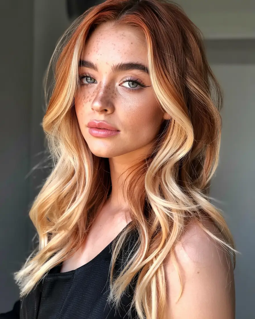 Cute Stylish Hair Colors for Fall 2025 Cinnamon-Cream Blonde With Soft Ombre