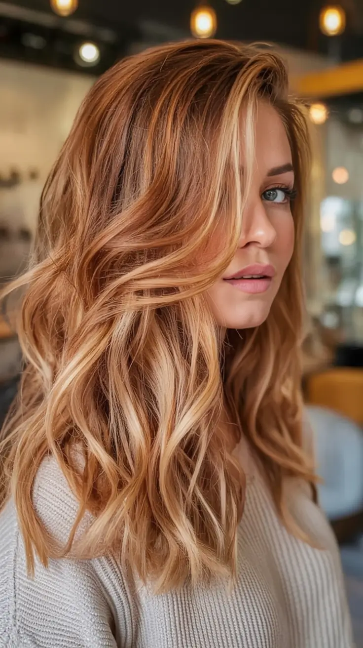 Cute Stylish Hair Colors for Fall 2025 Warm Honey Blonde With Soft Root Melt