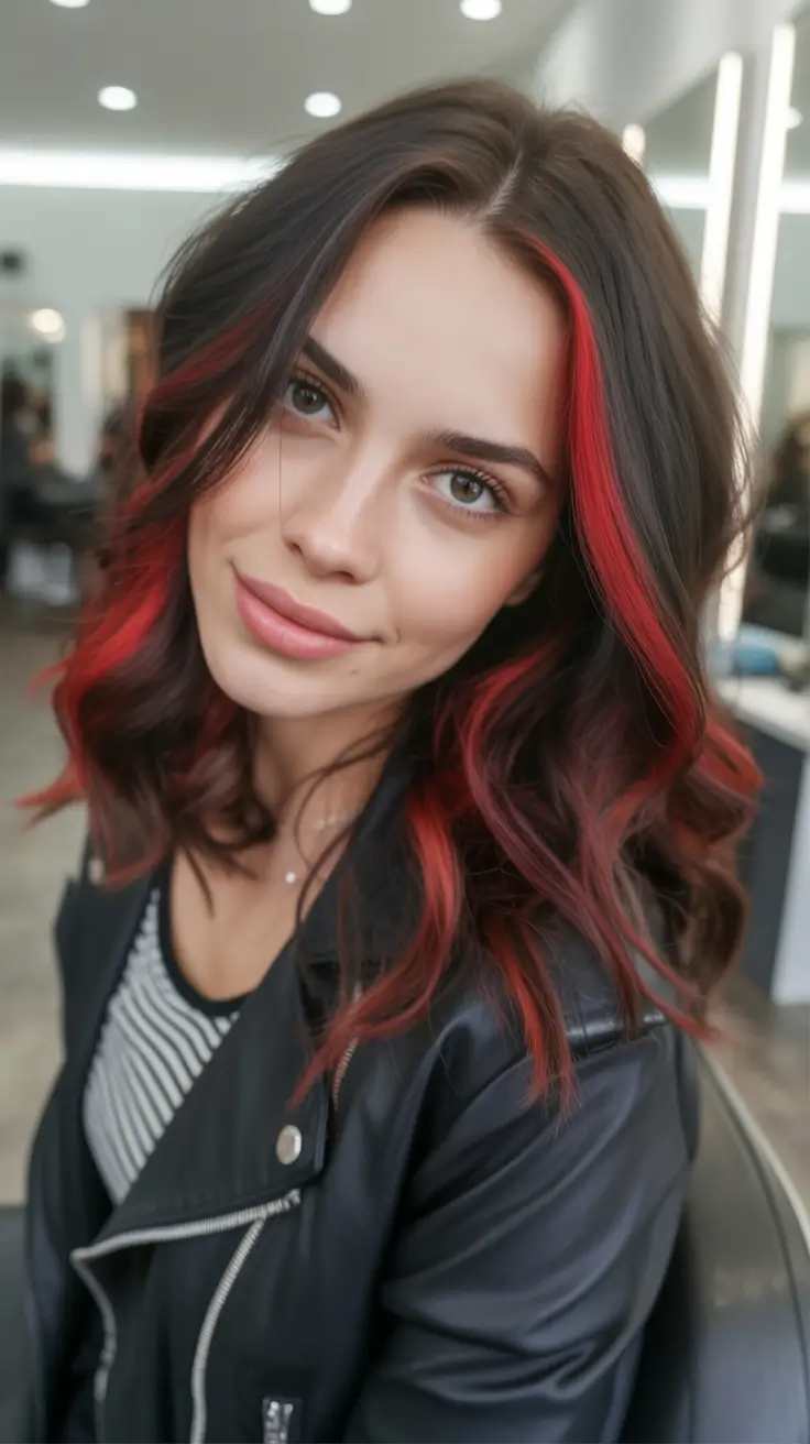 Dark Brown Fall Shades - Hair Colors to Try in 2025 Cherry Ember Ends