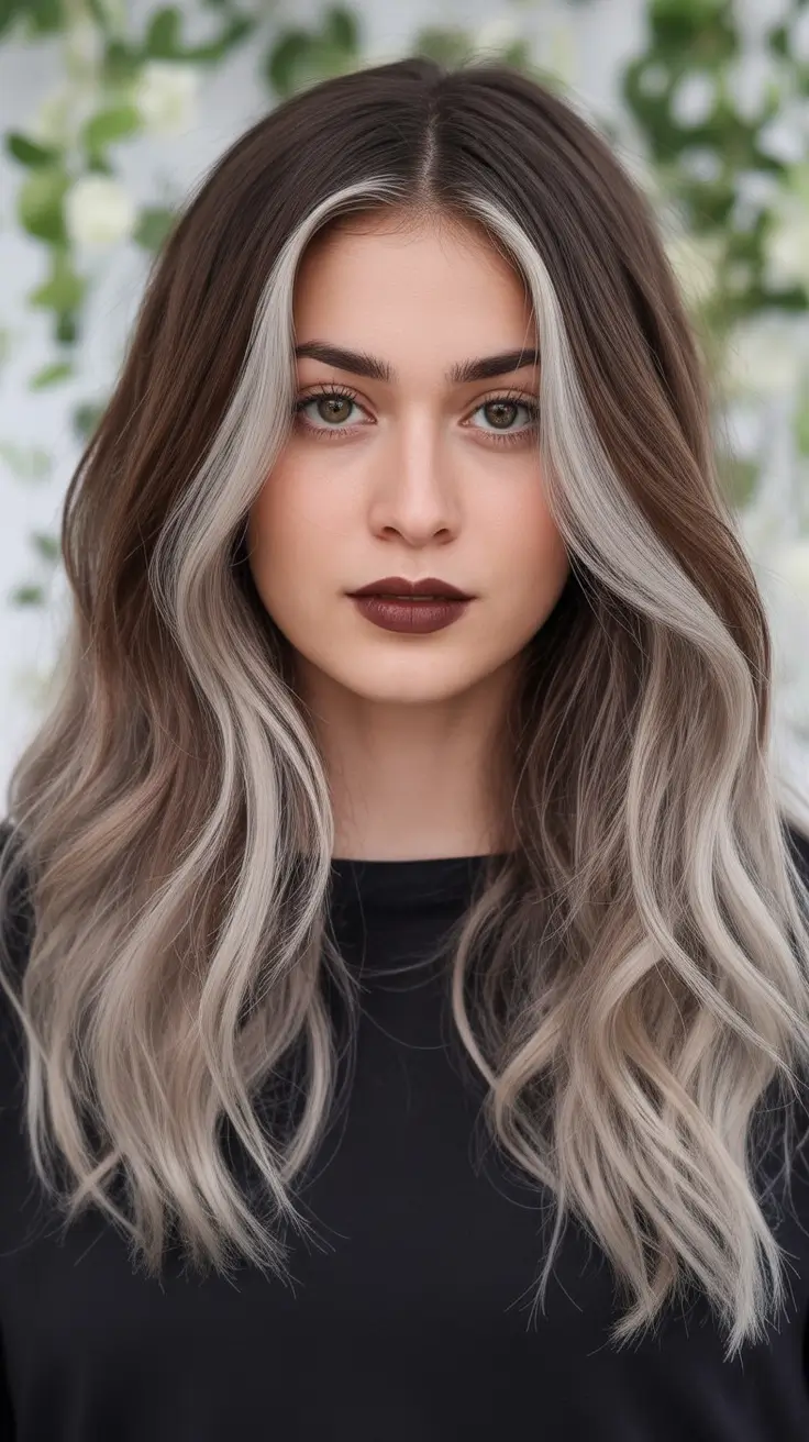 Dark Brown Fall Shades - Hair Colors to Try in 2025 ash-toned money piece moment