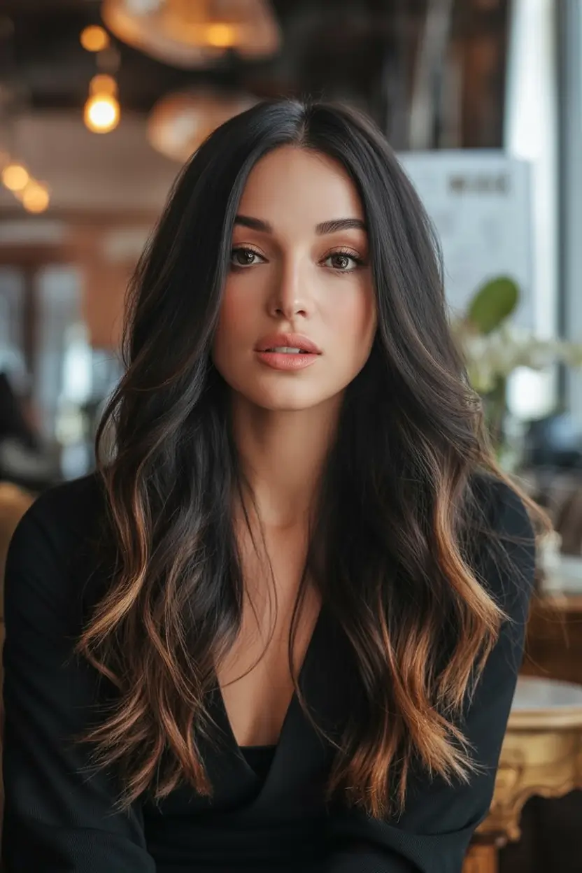 Dark Brown Fall Shades - Hair Colors to Try in 2025 Midnight Mocha Luxe