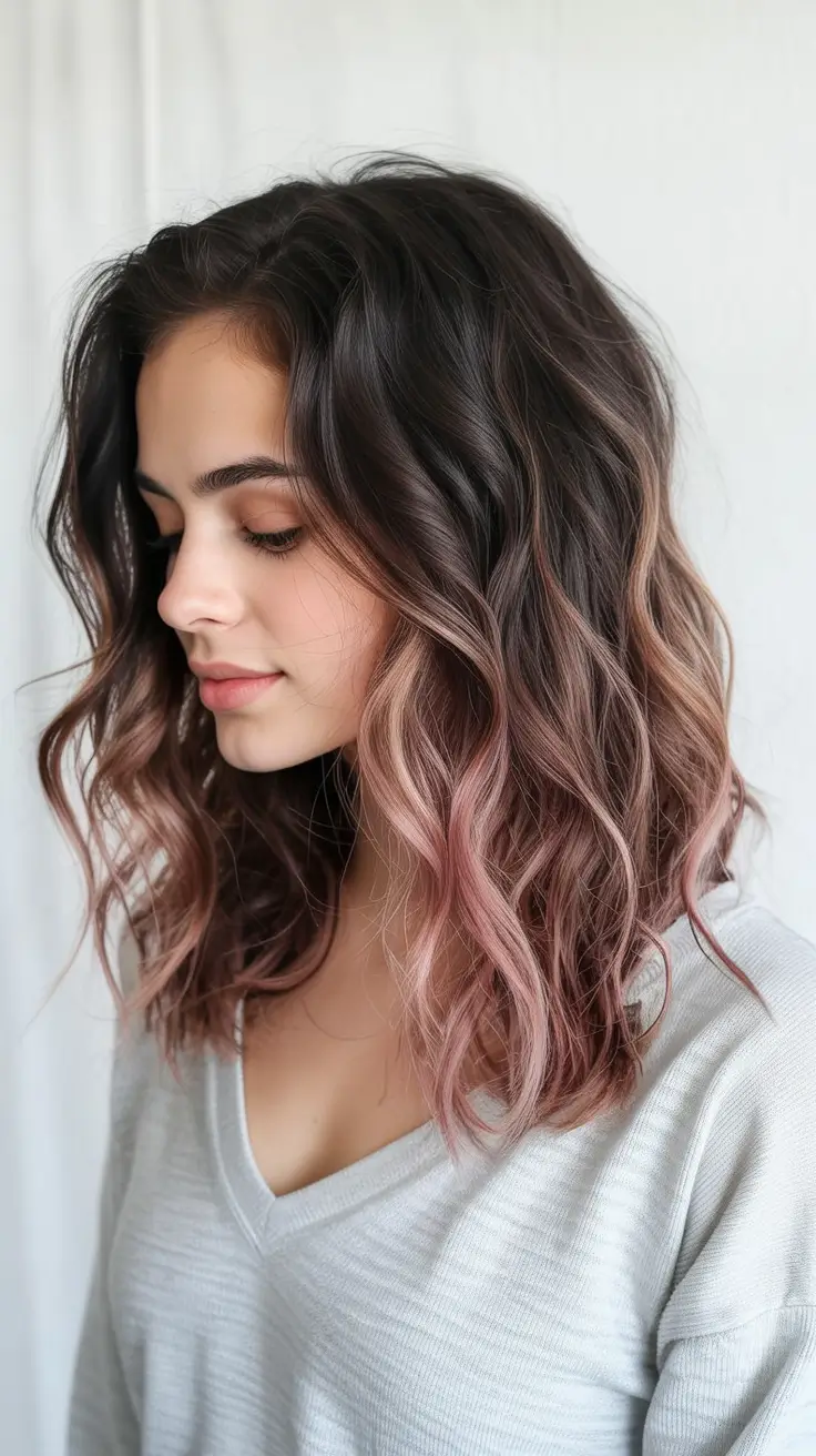 Dark Brown Fall Shades - Hair Colors to Try in 2025 Rosewood Melt