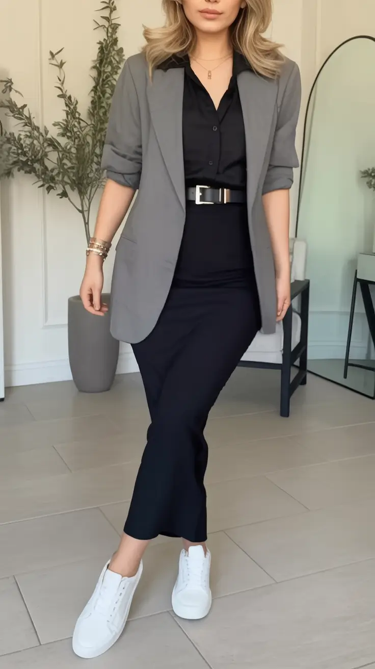 Early Fall outfits inspo for September 2025 Cool Slate and Urban Elegance