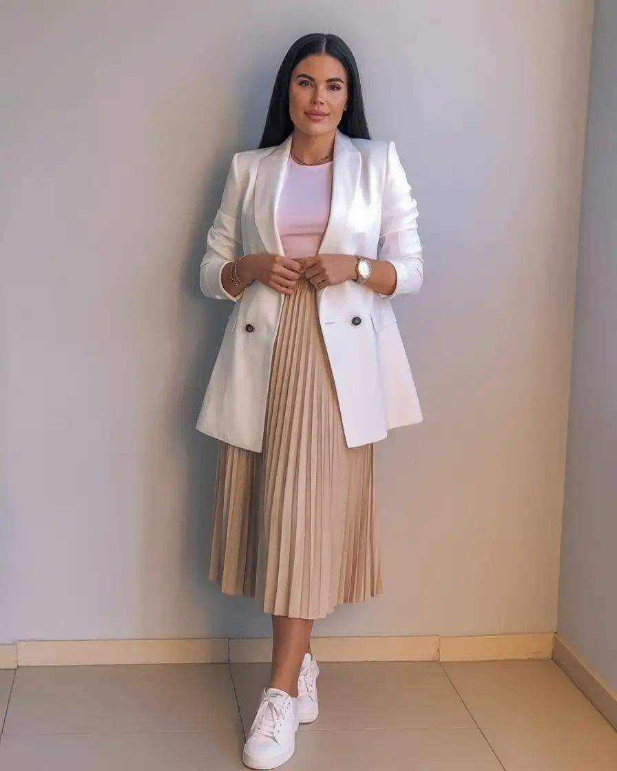 Early Fall outfits inspo for September 2025 Crisp and Creamy Power Softness