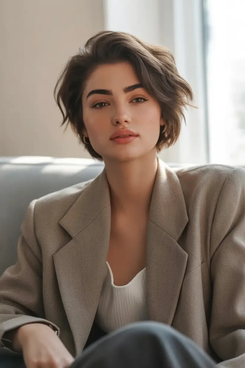 Fall 2025 Bob Haircuts Inspo for Women Side-Swept Elegance with Sculpted Layers
