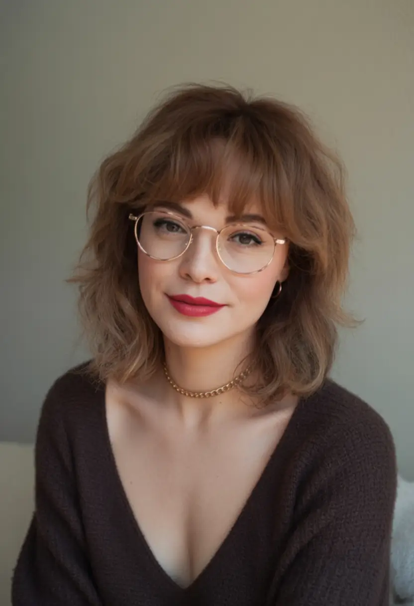 Best Fall Haircuts for Round Faces in 2025 Wavy Bob with Lifted Roots