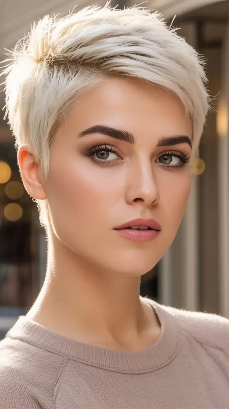 Fall 2025 hairstyle for Short Cuts Feathered Pixie Sweep