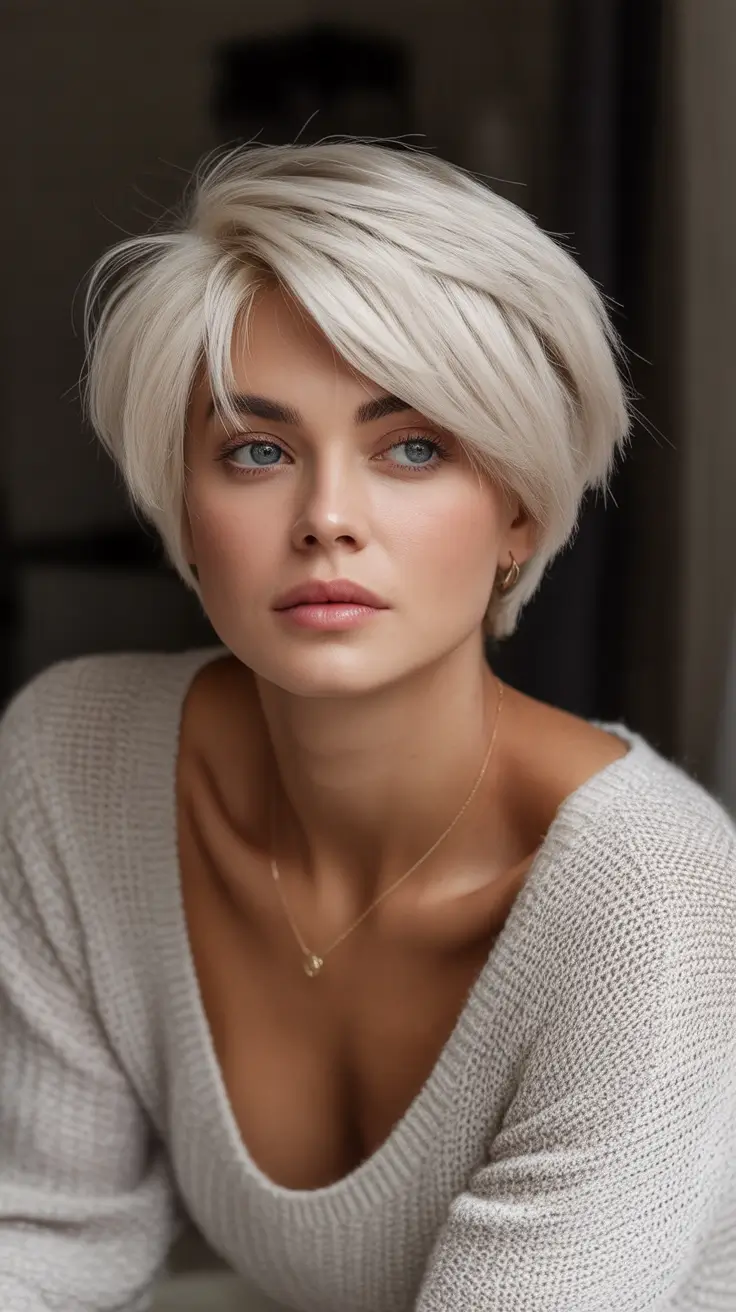 Fall 2025 hairstyle for Short Cuts Snow-Touched Soft Crop