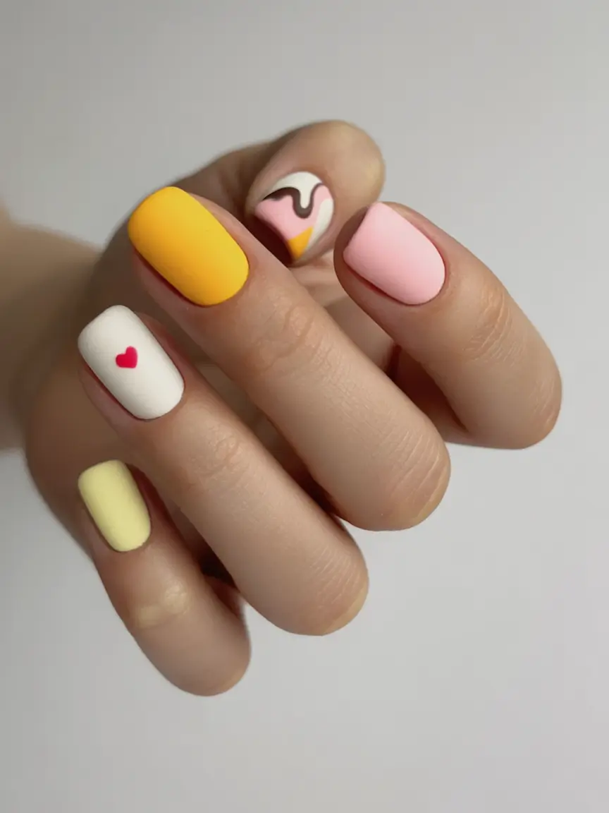 Fall 2025 Season Nail Inspiration Matte Candy Play