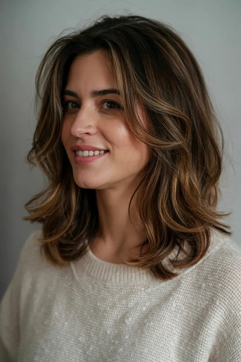 2025 Hair Trends: Fall Cuts That Suit Oval Faces Mid-Length Layers with Natural Warmth