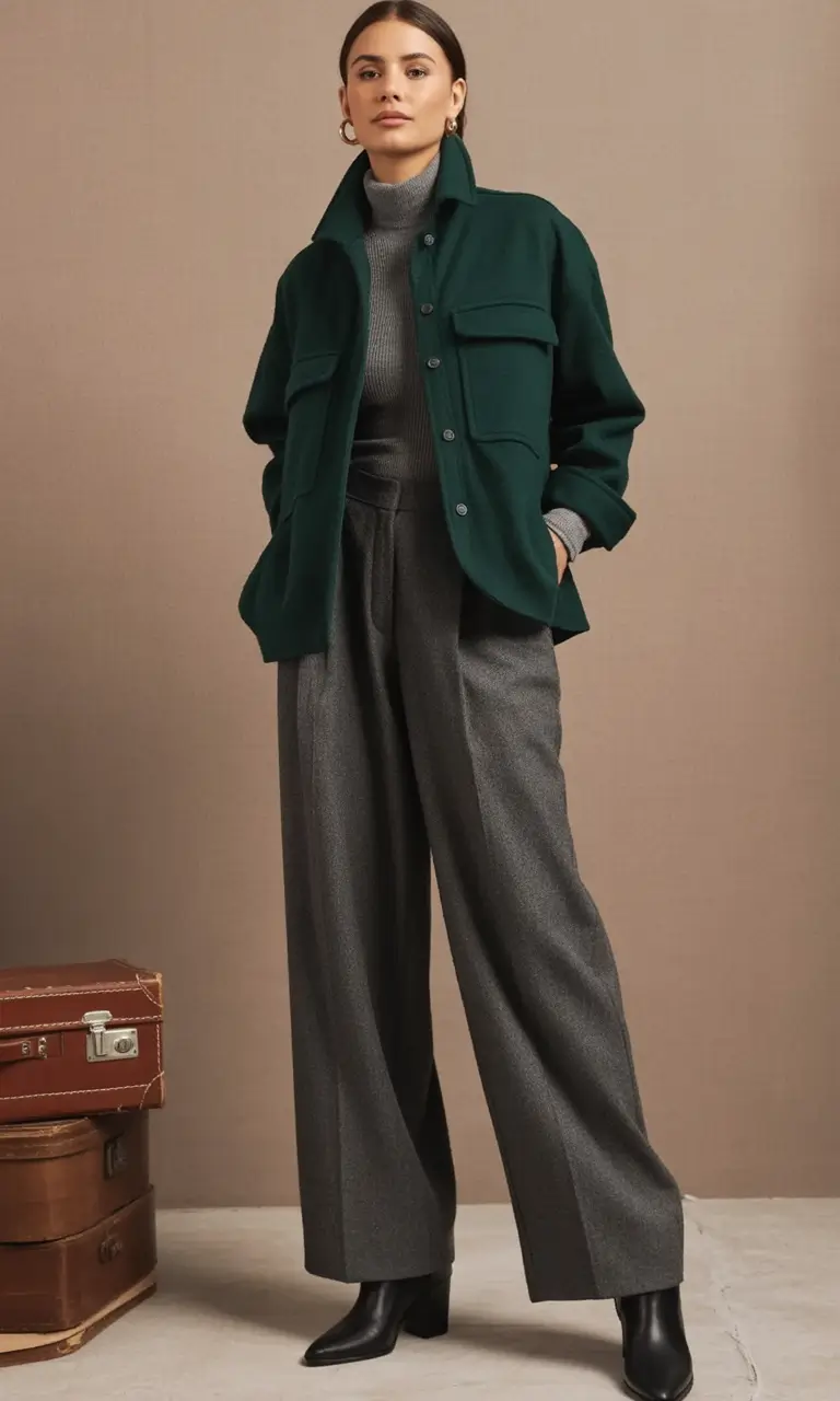 Fall fashion guide 2025: Must-have outfits styles Forest Tones and Wide-Leg Wonder