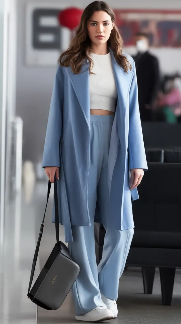 Fall Fashion Refresh - New outfits Ideas for 2025 Soft Blue Tailoring And Minimal Confidence