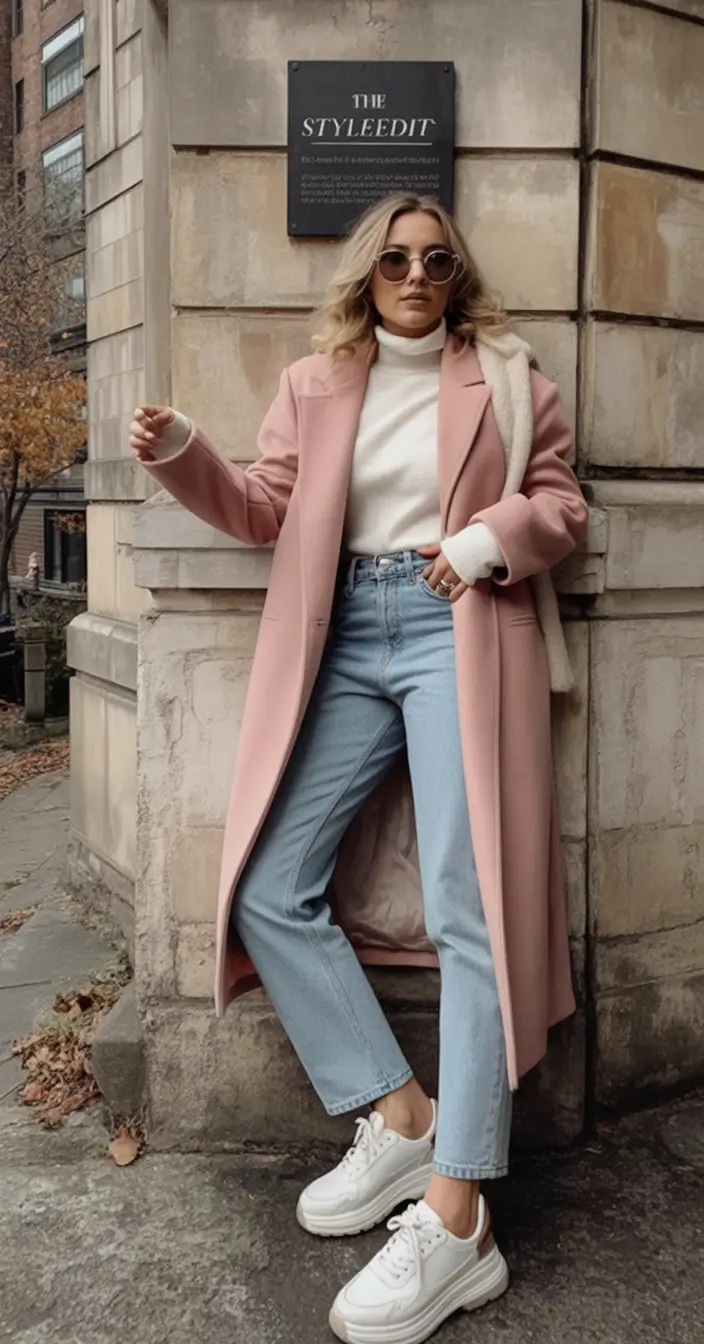Fall Fashion Refresh – New outfits Ideas for 2025 Blush and Denim Soft Layers for Warm Weather Fall