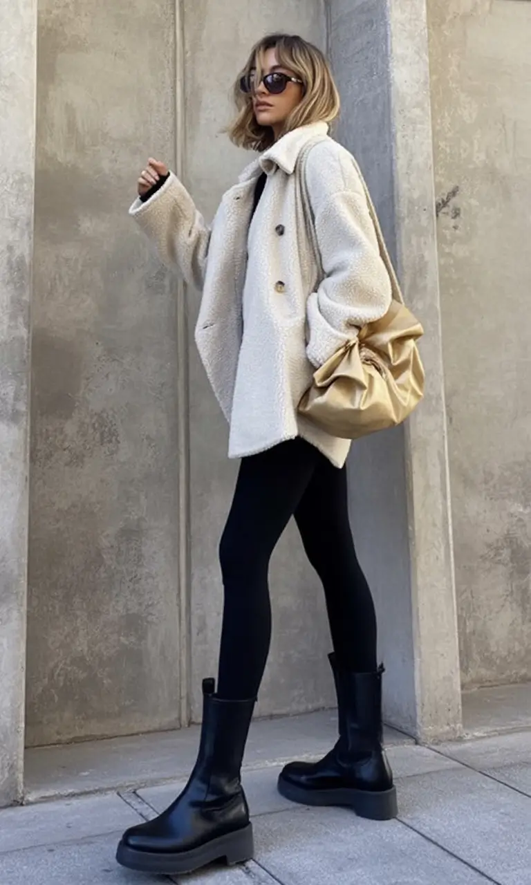 Fall Fashion Refresh – New outfits Ideas for 2025 Teddy Touch Casual Cool with Street-Style Chic