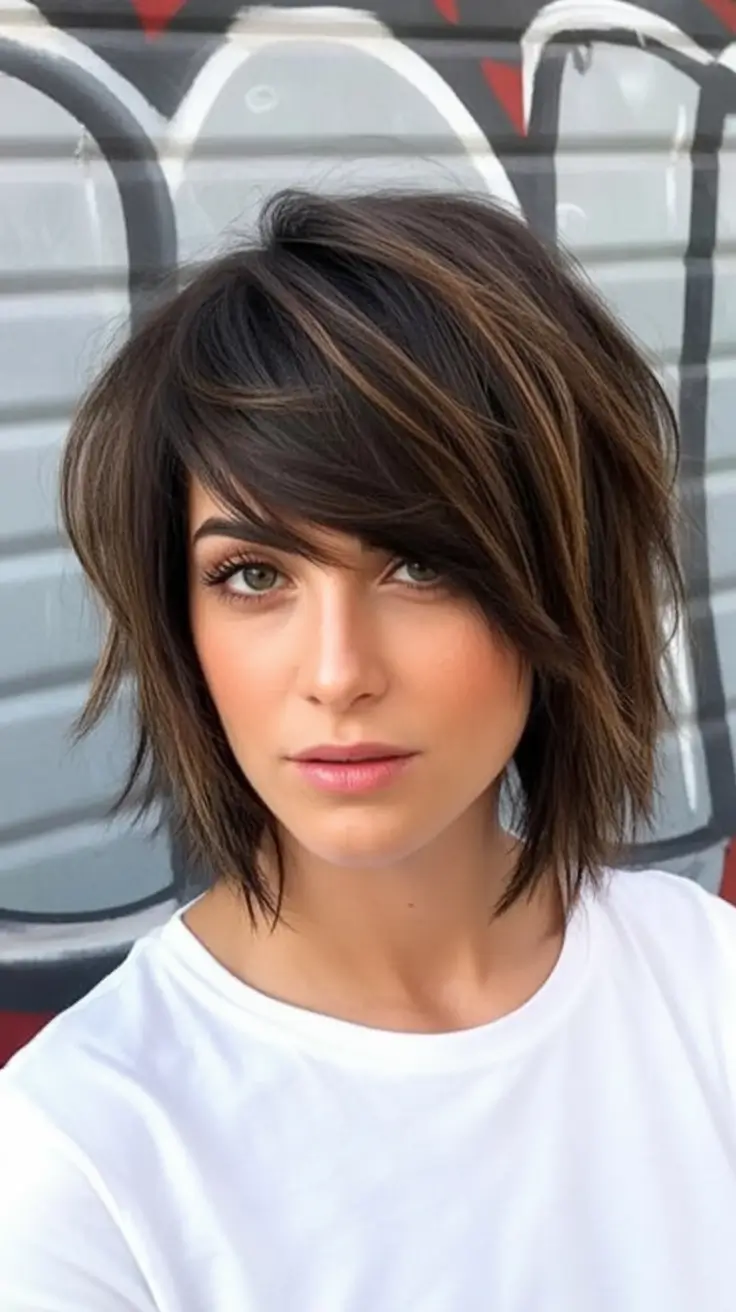 Haircut Inspiration for Fall 2025 Shagged-Out Layers with Wispy Bangs