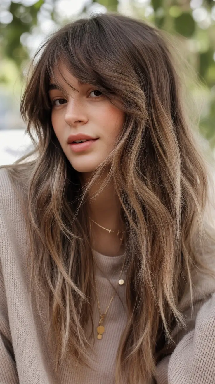 Haircut Inspiration for Fall 2025 Feathered Brunette with Effortless Fall Flow