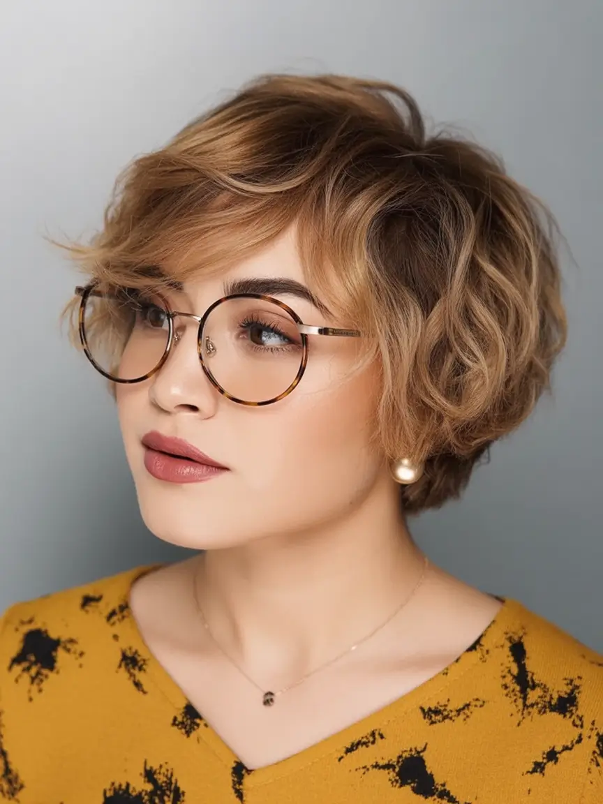 Haircuts for Chubby Face Shapes — Fall 2025 Playful Short Layers with a Sculpted Twist