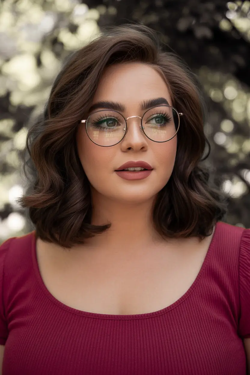 Haircuts for Chubby Face Shapes — Fall 2025 Retro Glam Bob with a Sculpted Flip