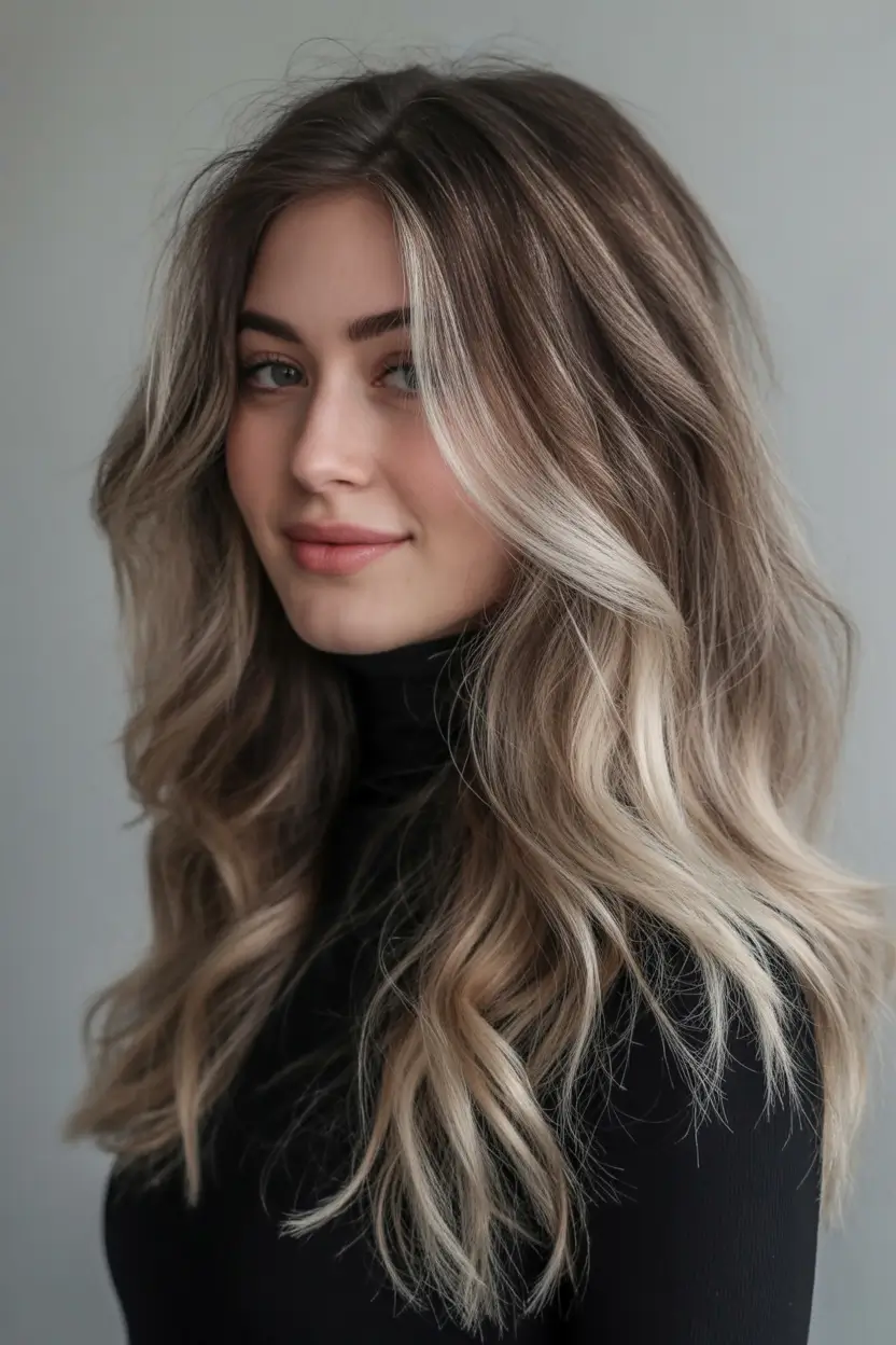 Long Fall Hairstyles to Love in 2025 Long Voluminous Curls with Face-Framing Highlights