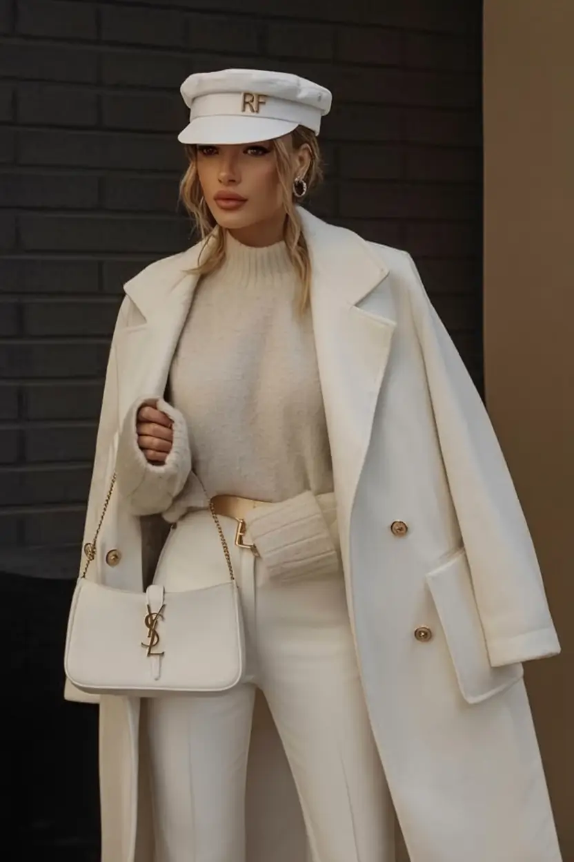 On-Trend Fall outfits Ideas 2025 Winter White Statement