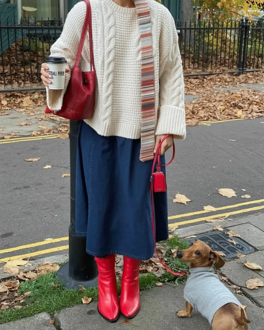 On-Trend Fall outfits Ideas 2025 Playful Pops with Everyday Warmth