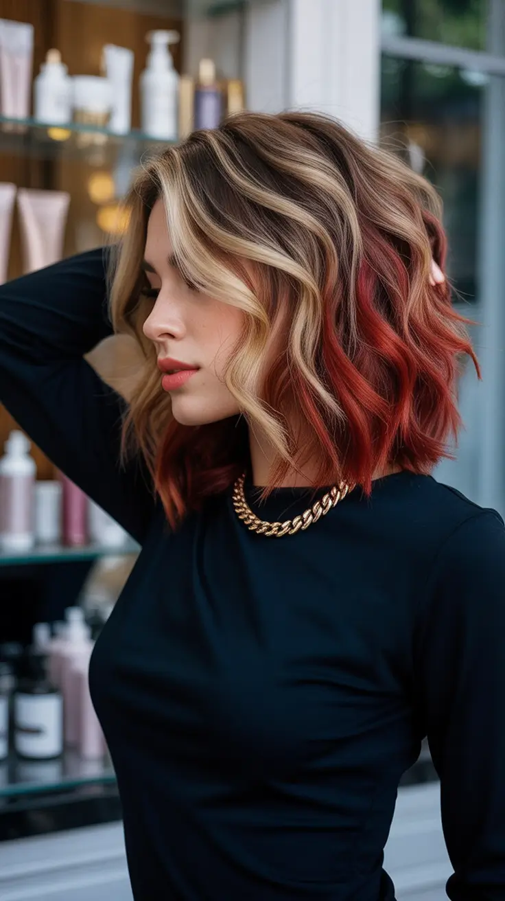 Fall Hair Color Trends for September 2025 Cinnamon and Cream Balayage with Volume