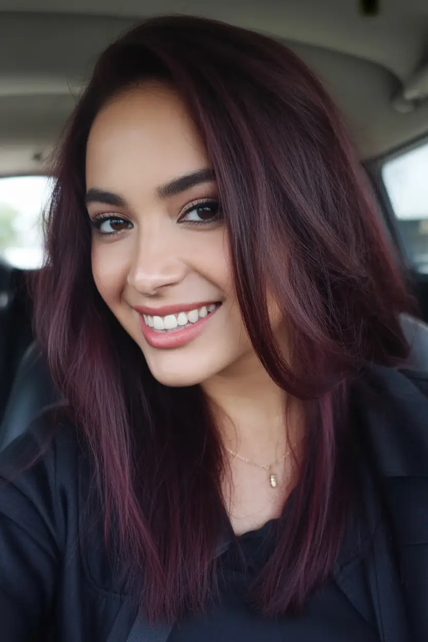 Top Burgundy Hair Color Looks for Autumn 2025 Classic Burgundy for Brunettes on the Go