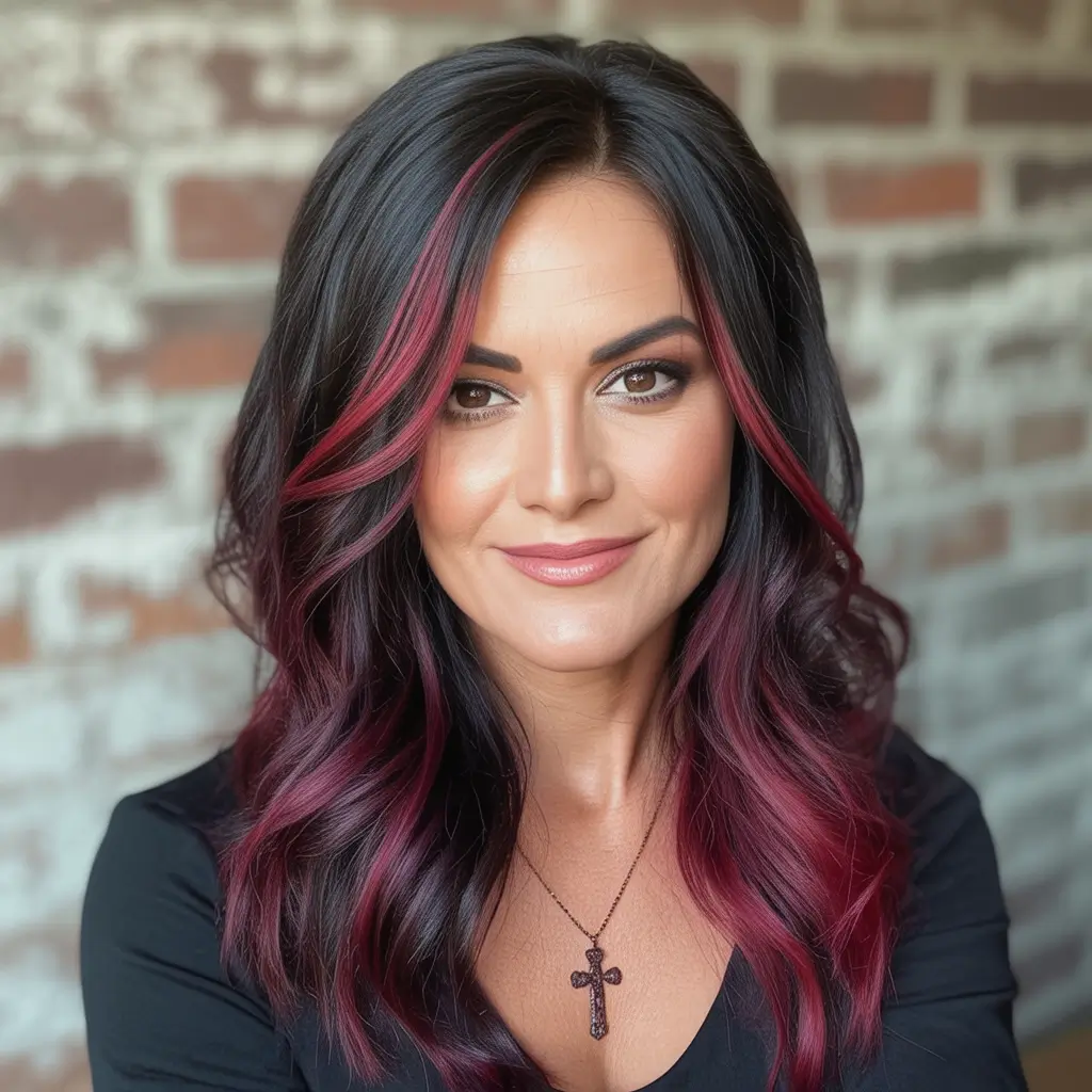 Top Burgundy Hair Color Looks for Autumn 2025 Face-Framing Burgundy for Brunette Contrast