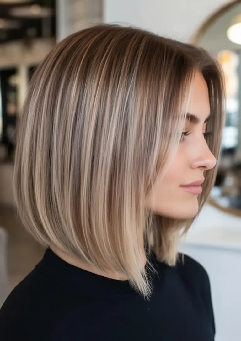 Top Fall 2025 Hair Colors for Cool Skin Blended Vanilla Blonde Bob